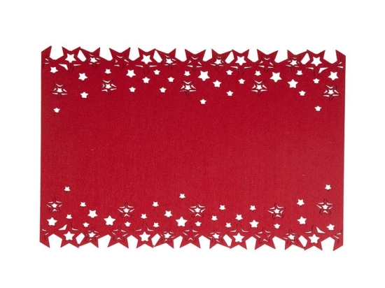 Σουπλά Χριστουγεννιάτικα Snow Star (Σετ 2τμχ) Red Nef-Nef Homeware 30x45cm