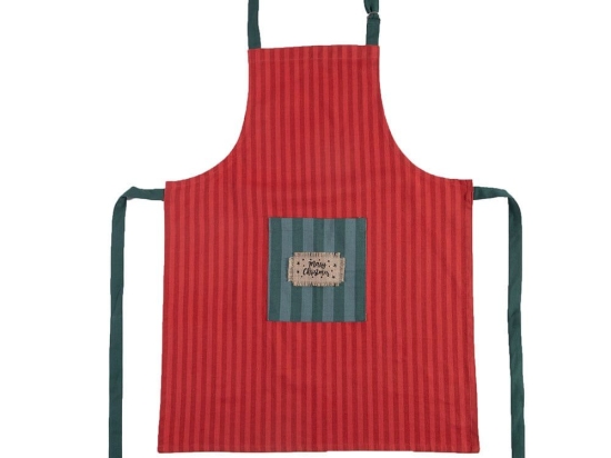 Ποδιά Κουζίνας Χριστουγεννιάτικη Straight To Christmas 63X79 Red-Green Nef-Nef Homeware 63x79cm