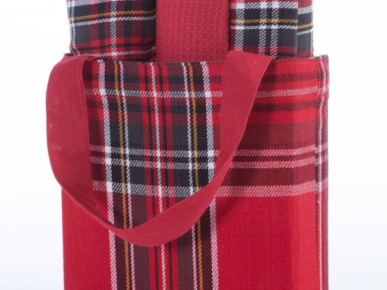 Πετσέτες Χριστουγεννιάτικες Santa Basket (Σετ 4τμχ) Σε Τσαντάκι Red Nef-Nef Homeware 40x70cm