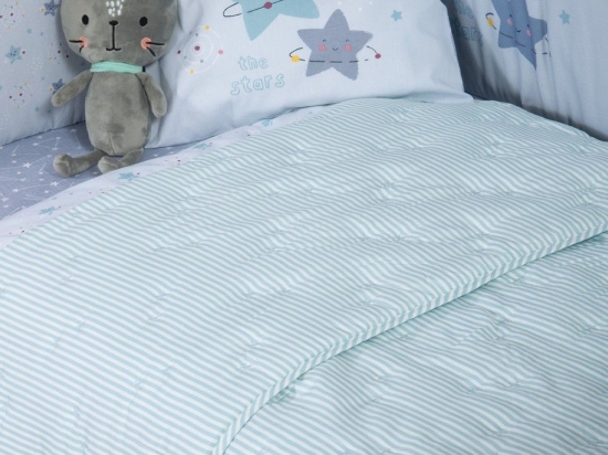Κουβερλί Βρεφικό Special Aqua Nef-Nef Homeware Κούνιας 110x150cm Microfiber-Polyester