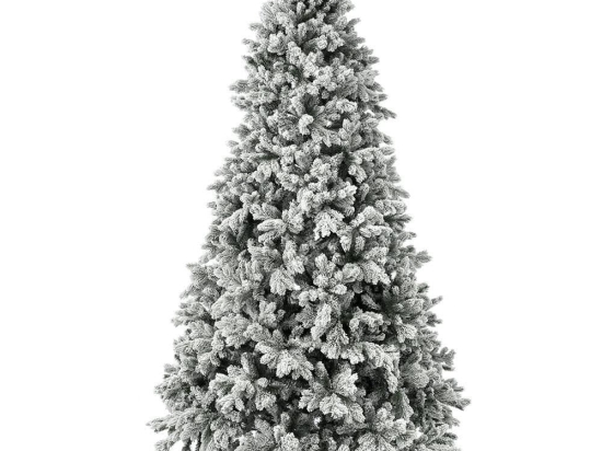 Χριστουγεννιάτικο Δέντρο Flocked Sugar Pine 78098 210cm (2740tips) White-Green