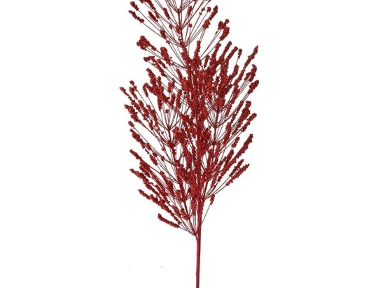 Λουλούδι - Κλαδί Πεύκο Glitter 79208 80cm Red