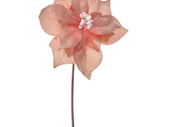 Κλαδί Πικ Αλεξανδρινό Με Γκλίτερ 81442 33cm Pink