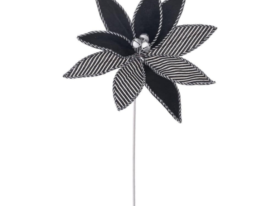 Λουλούδι - Κλαδί Αλεξανδρινό 81680 30x55cm Black-White