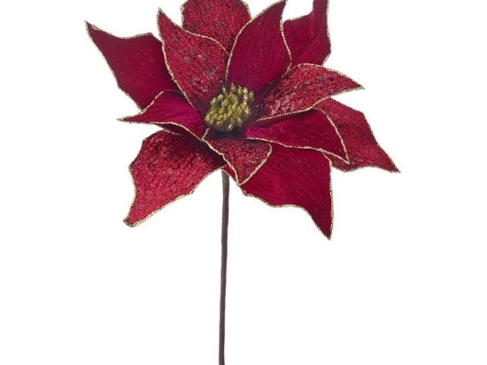 Κλαδί Πικ Αλεξανδρινό Με Γκλίτερ 81686 25x35cm Bordeaux