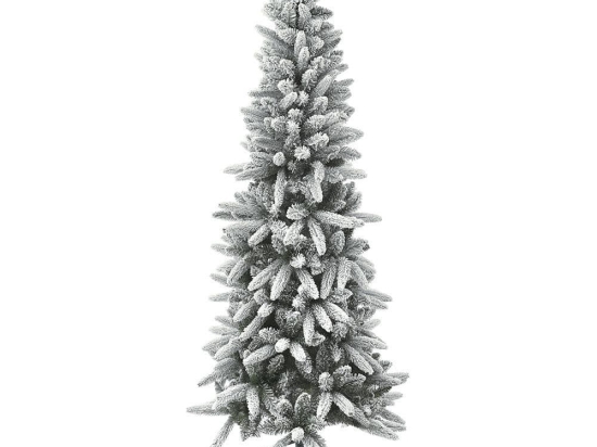 Χριστουγεννιάτικο Δέντρο Flocked Pencil 81952 210cm (1002tips) White-Green