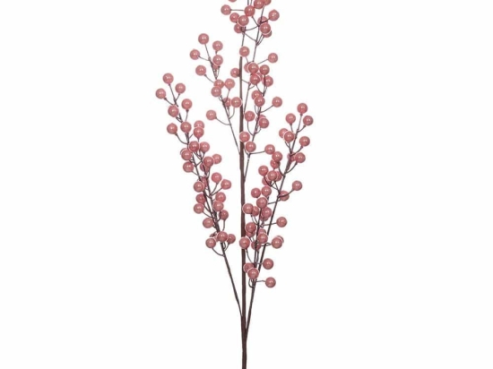Χριστουγεννιάτικο Κλαδί Berry 86450 88cm Pink