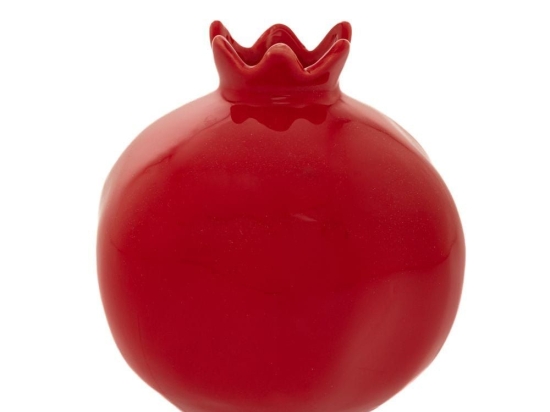 Ρόδι Κεραμικό 86532 Φ14cm Red