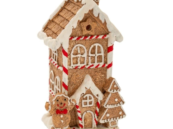 Χριστουγεννιάτικη Φιγούρα Gingerbread Σπίτι 86539 9x8x16cm Multi