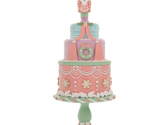 Χριστουγεννιάτικη Διακοσμητική Φιγούρα Cake Gingerbread 87222 17x17x41cm Multi