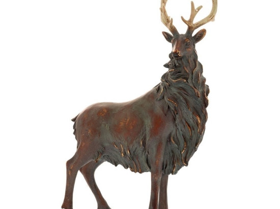 Διακοσμητικός Τάρανδος 87261 28x13,5x47,5cm Brown-Gold