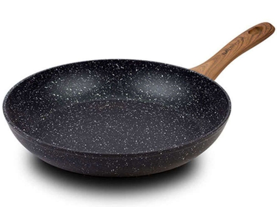 Τηγάνι Αντικολλητικό Nature 10-144-103 28cm Black-Brown Nava 28cm Αλουμίνιο