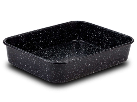 Ταψί Ορθογώνιο Αντικολλητικό Nature 10-103-161 34cm Black Nava Ατσάλι