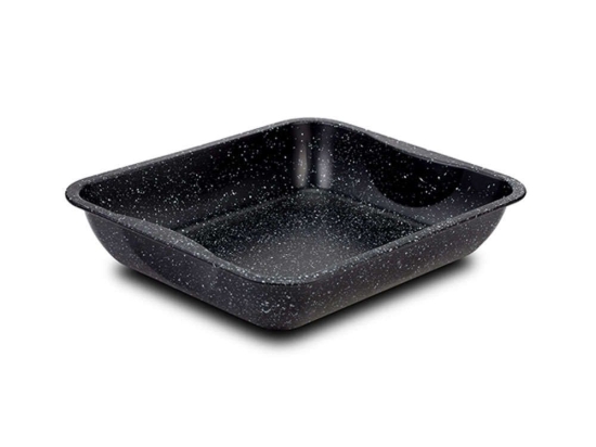 Ταψί Ορθογώνιο Αντικολλητικό Nature 10-103-165 39,5cm Black Nava Ατσάλι