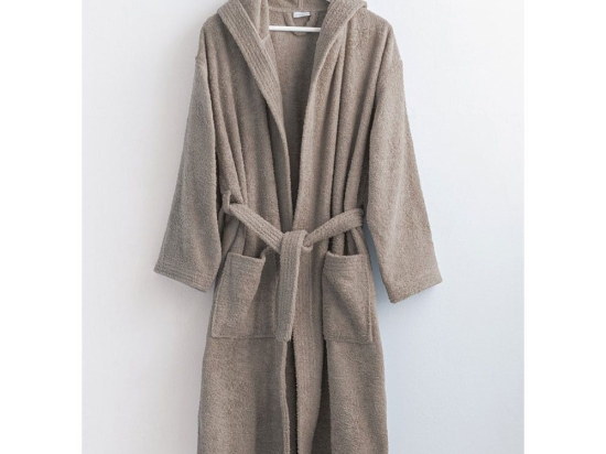 Μπουρνούζι Classic New Με Κουκούλα Grey Palamaiki