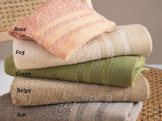 Πετσέτες Bora (Σετ 3τμχ) Green Palamaiki Σετ Πετσέτες 70x140cm 100% Βαμβάκι
