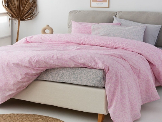 Σεντόνια FL6234 (Σετ 4τμχ) Pink Palamaiki Υπέρδιπλο 240x260cm 100% Βαμβάκι