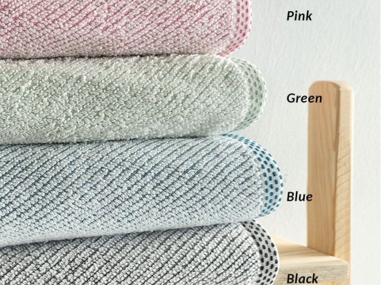 Πετσέτες Harvey (Σετ 3τμχ) Blue Palamaiki Σετ Πετσέτες 70x140cm 100% Βαμβάκι