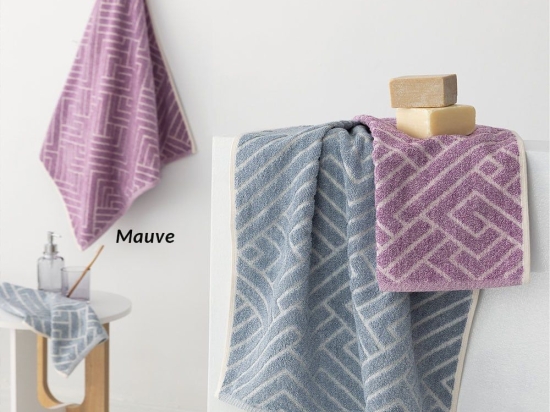 Πετσέτες Ranon (Σετ 3τμχ) Mauve Palamaiki Σετ Πετσέτες 70x140cm 100% Βαμβάκι
