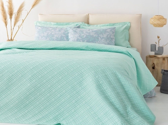 Κουβερλί Pitha Mint Palamaiki Ημίδιπλο 160x240cm Microfiber