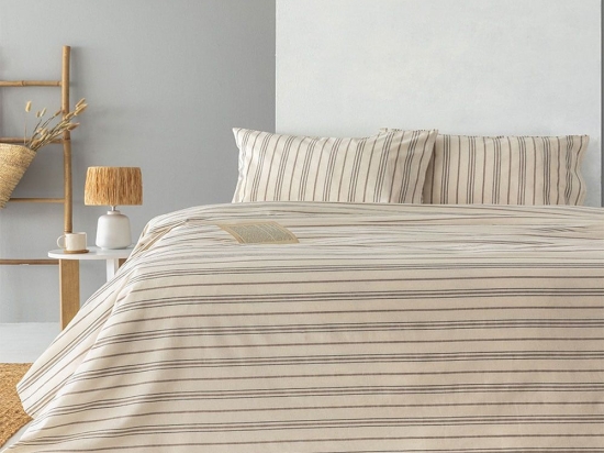 Σεντόνια INA101 (Σετ 3τμχ) Beige Palamaiki Υπέρδιπλo 235x260 Βαμβάκι-Lyocell