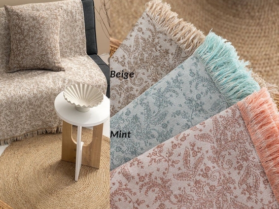 Ριχτάρι Ester Pink Palamaiki Διθέσιο 180x250cm Βαμβάκι-Πολυέστερ