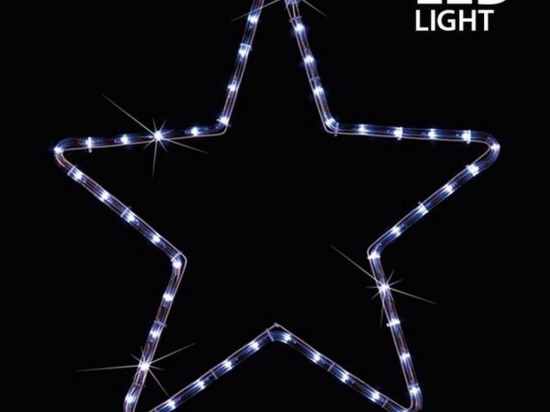 Φωτοσωλήνας Αστέρι Led 600-20100 56x56cm 8000-12000K IP44 Clear