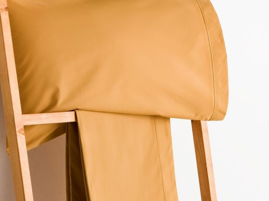 Σεντόνι Με Λάστιχο Σύνθεση-512 Mustard Vesta Home King Size 180x230cm 100% Βαμβακερό Περκάλι