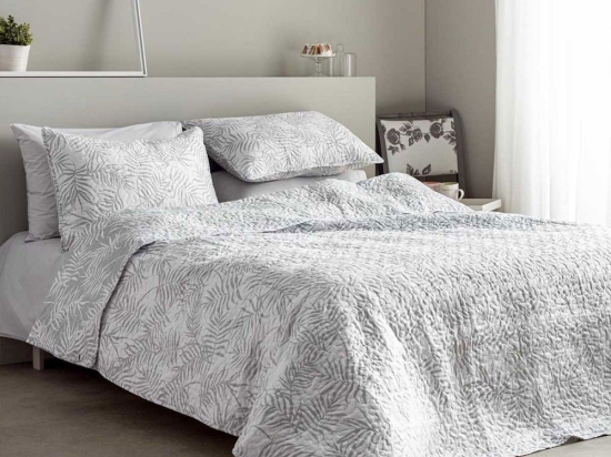 Κουβερλί 4021 White-Grey Vesta Home Μονό 160X230cm Microfiber