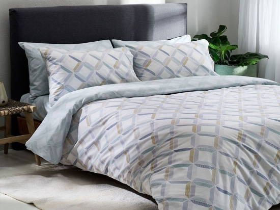 Σεντόνια Rombi-2 Με Λάστιχο (Σετ 4τμχ) Veraman Vesta Home Υπέρδιπλo 160x225cm 100% Βαμβάκι