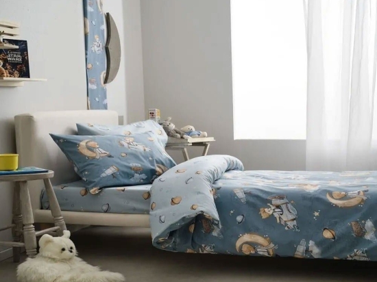 Κουβερλί Παιδικό Travel Blue Vesta Home Μονό 160x230cm 100% Βαμβάκι