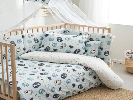 Κουνουπιέρα Κούνιας Cosmic 490x180cm Ciel Vesta Home 490x180cm 100% Βαμβάκι