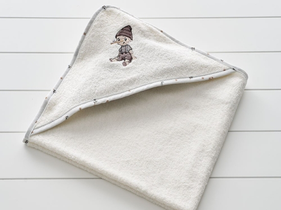 Κάπα Βρεφική Pinocchio White-Beige Vesta Home