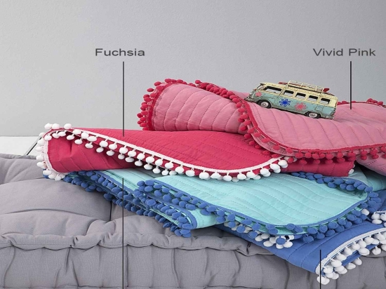 Κουβερλί - Finesse Fuchsia Nima 160x240cm Microfiber
