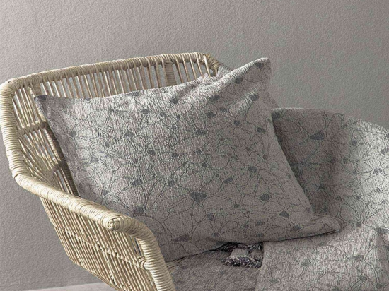 Ριχτάρι - Fleur Gray Nima Τριθέσιο 180x300cm Ακρυλικό-Πολυέστερ
