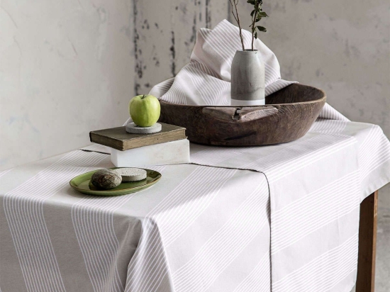 Τραπεζομάντηλο - Ample Beige Nima 150X150 100% Βαμβάκι