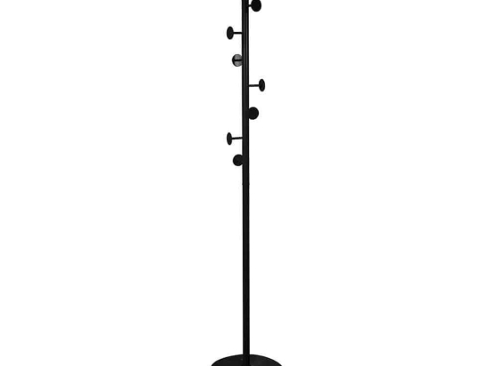 Καλόγερος Cyclos D36xH180cm Black 29-0074 Μέταλλο