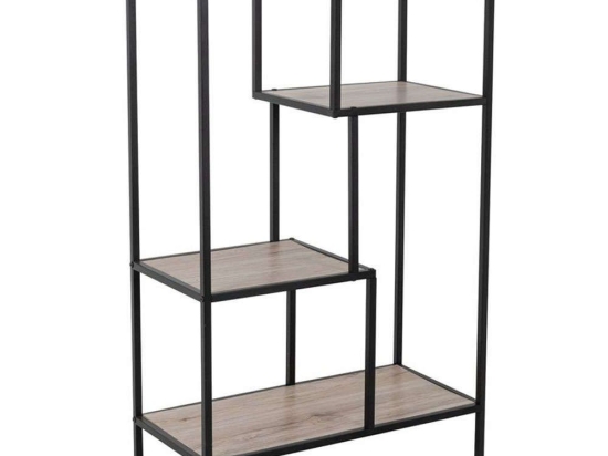 Βιβλιοθήκη Plegma 28-0183 69x33x113,5cm Sonoma-Black
