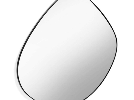 Καθρέπτης Τοίχου Ovo 67 11-0429 60xH67cm Black Mdf,Γυαλί