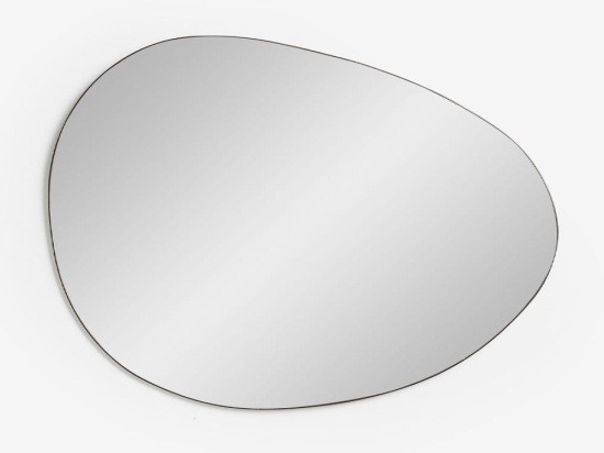 Καθρέπτης Τοίχου Ovo 43 11-0430 62xH43,5cm Black Mdf,Γυαλί