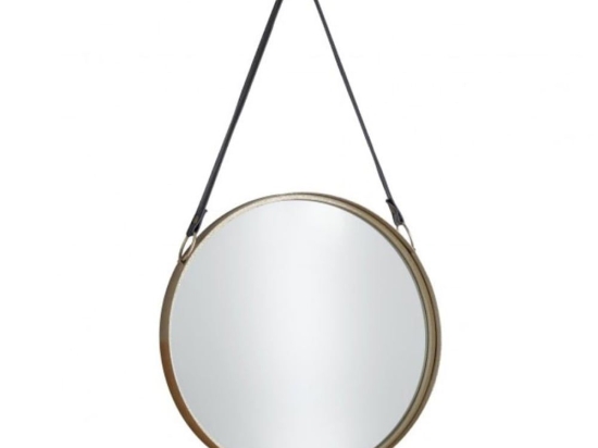 Καθρέπτης Τοίχου Colgar 11-0431 D60cm Black Μέταλλο,Γυαλί