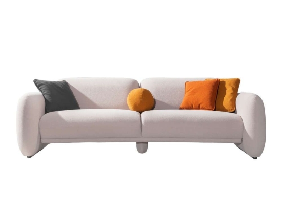 Καναπές Puffy 01-3093 Τριθέσιος 240x110x85cm Cream