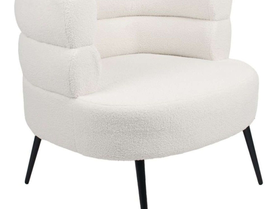 Πολυθρόνα Pavlova 01-3150 79x80x75cm Black-White