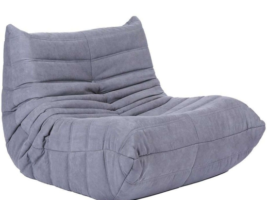 Πουφ Πολυθρόνα Comodo 01-3158 89x100x70cm Light Grey