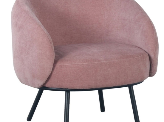 Πολυθρόνα Malu 01-3231 74x68x74cm Pink-Black