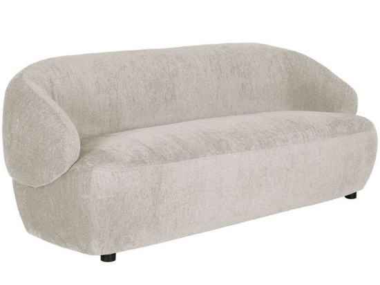 Καναπές Τριθέσιος Μπουκλέ Boomerang 01-3358 193x80x72cm White