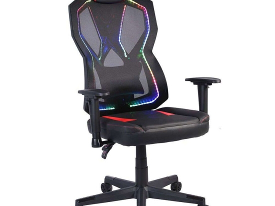 Καρέκλα Γραφείου Gaming Με Led Storm 25-0705 50x73x125/135cm Black-Red