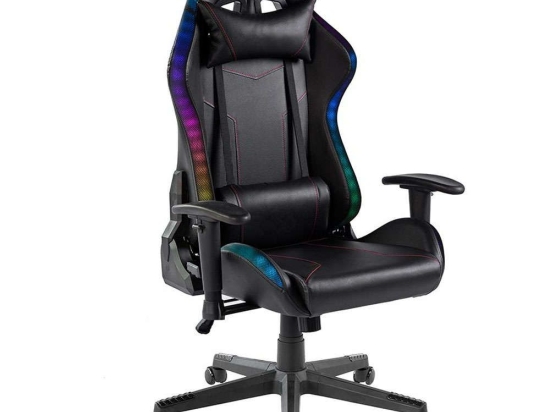 Καρέκλα Γραφείου Gaming Με Led Maximus 25-0706 51x74x122/135cm Black