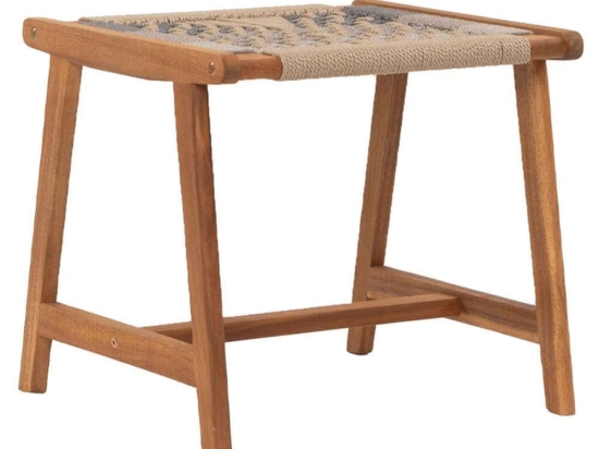 Σκαμπό Vega 22-0178 45x40x40cm Natural-Multi