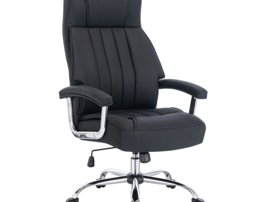 Καρέκλα Γραφείου Διευθυντική Executive 25-0733 65x70x123 Black-Chrome